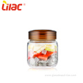 Lilac round glass kimchi/pickle jar